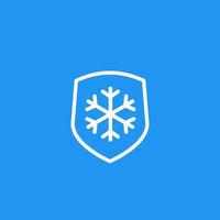 Frost resistant, resistance icon vector