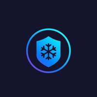 Frost resistance icon vector