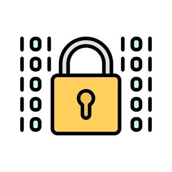 icono de cifrado de datos vector
