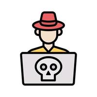 icono de vector de hacker