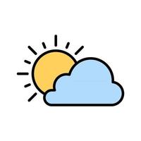 Cloudy Weather Icon vector