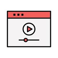 Video Tutorial Icon vector