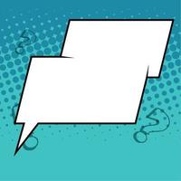 Isolated comic speech bubble Cartoon chat vector