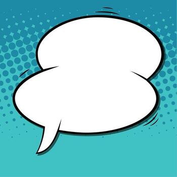 Isolated comic thinking bubble vector