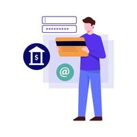 Login to Bank Account vector