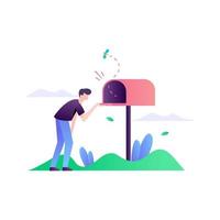 No Message in My Mailbox vector