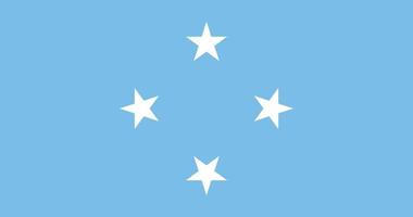 Micronesia officially flag vector