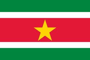 Suriname officially flag vector