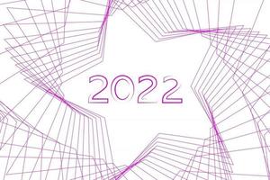 feliz año nuevo 2022 diseño de texto. portada del diario de negocios para 2022 con deseos. plantilla de diseño de folleto, tarjeta, banner. ilustración vectorial. aislado sobre fondo blanco. vector