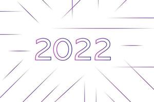 feliz año nuevo 2022 diseño de texto. portada del diario de negocios para 2022 con deseos. plantilla de diseño de folleto, tarjeta, banner. ilustración vectorial. aislado sobre fondo blanco. vector