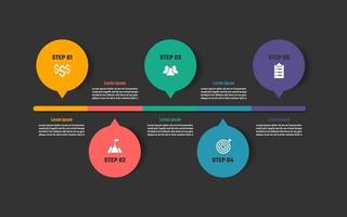 timeline infographic vector design, template