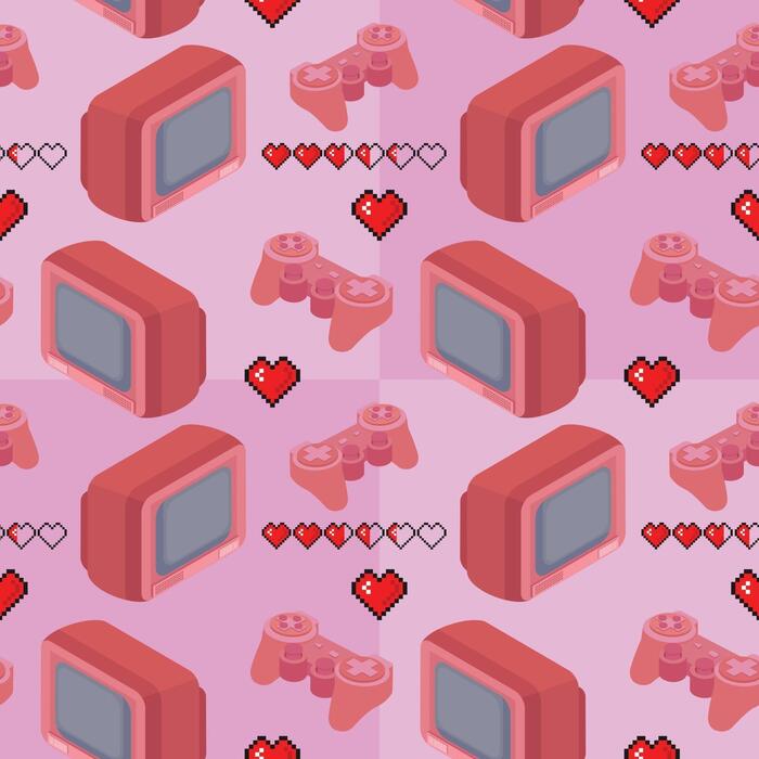 Video Game Seamless Vector Art, Icons, and Graphics for Free Download