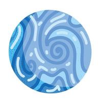 abstract space planet icon vector