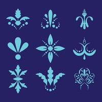 Vector set ornaments