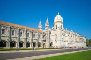 Jeronimos Monastery or Hieronymites Monastery in Lisbon, Portugal photo