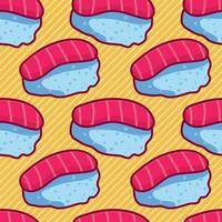 sushi food seamless pattern illustration vector