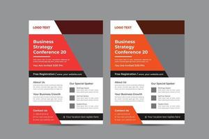 Business Conference Flyer vector