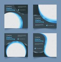 Business Social Media Template Set vector