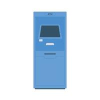 ATM Payment Terminal Auto Teller Machine flat design vector