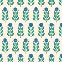 Seamless pattern with flowers vector