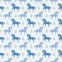 Vector horse seamless pattern background Stock Vector Image