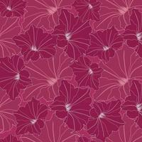 patrón floral sin fisuras. Fondo dibujado artístico ornamental abstracto con flores y hojas. florecer motivo para tela, textil, diseño de decoración vector