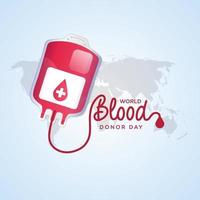 World Blood Donor Day illustration vector graphic of perfect for greeting card, background, invitation, madicine, web, icon, simple wallpaper, ornament