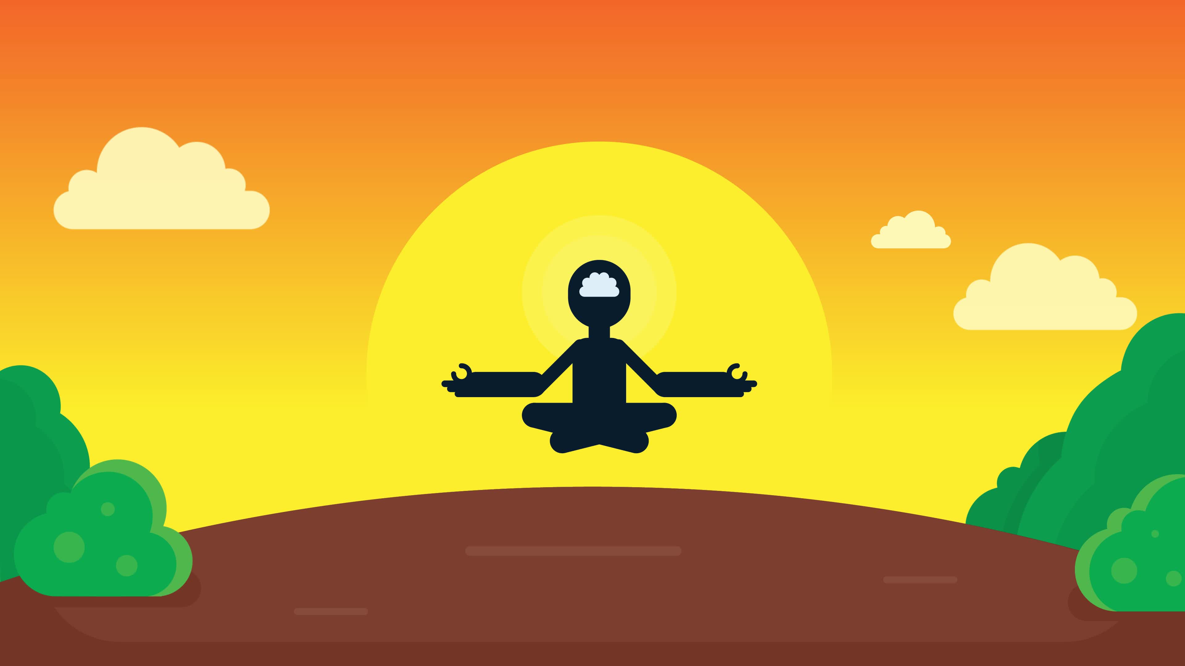 Mindful single person in Lotus Yoga pose flying in air. Animated video Clip in High resolution. 2648341 Stock Video at Vecteezy Mindful single person in Lotus Yoga pose flying in air. Animated video Clip in High resolution. 2648341 Stock Video at Vecteezy