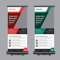 Business Conference Roll Up Banner vector