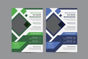 Business Event Seminar Flyer vector