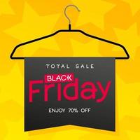 Black Friday sale banner illustration vector