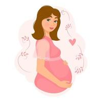 Pregnancy, motherhood, people and expectation concept