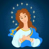 Our Lady Immaculate conception vector