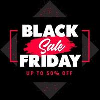 Black Friday sale banner illustration vector