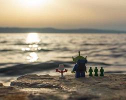 Warsaw - 2020 - lego toy story minifigures watching the sunset photo