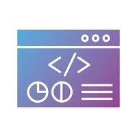 webpage template with statistics silhouette style icon vector