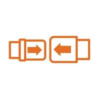 seat belt line style icon vector