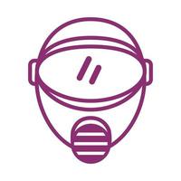 bio security mask protectionline style vector