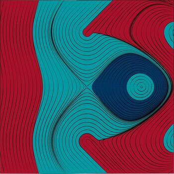 Minimalist Abstract Flow Curvy And Wavy Streamlines Line Art Background Texture vector