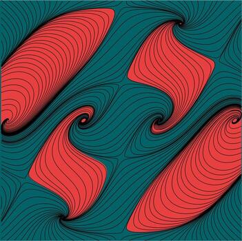 Minimalist Abstract flow Curvy and Wavy Streamlines Line Art Background Texture vector