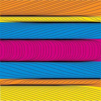 Minimalist Abstract Flow Curvy And Wavy Streamlines Line Art Background Texture vector