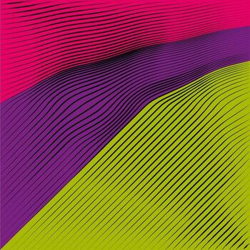 Minimalist Abstract Flow Curvy And Wavy Streamlines Line Art Background Texture vector