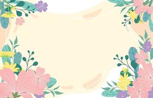 Blooming Flowers Background vector