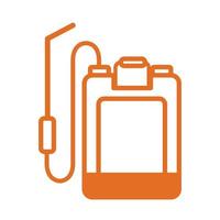 sprayer back line style icon vector