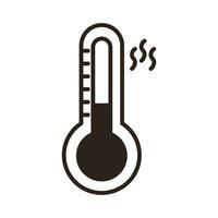 thermometer temperature measure line style vector