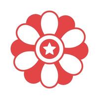circle lace line style icon vector