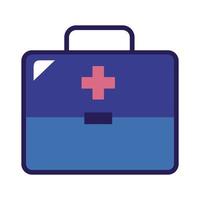 medicine drug kit line and fill style icon vector