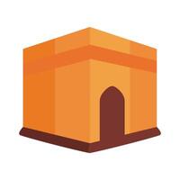 ramadam kareem temple flat style icon vector