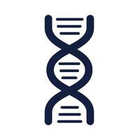 dna molecule structure silhouette style vector