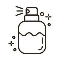 lotion fragance line style icon vector